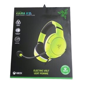 Razer Kaira X Wired Headset - Electric Volt for Xbox